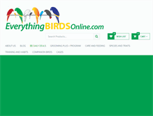 Tablet Screenshot of everythingbirdsonline.com